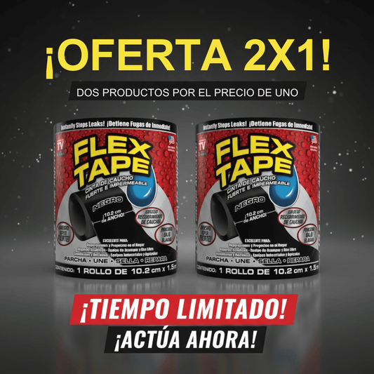 Flex Tape – La cinta que sella fugas y grietas en segundos, incluso bajo el agua. 1.5 MTS X 10 CM